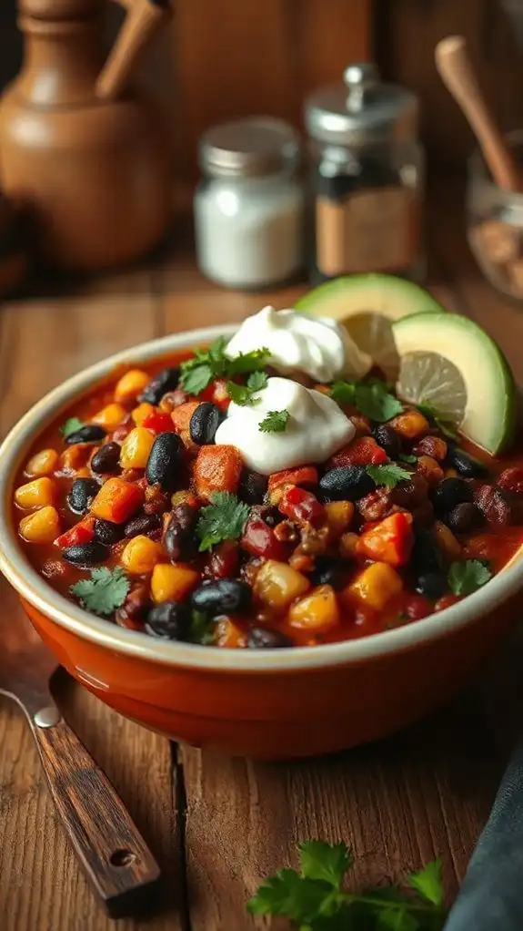 hearty meatless chili recipe