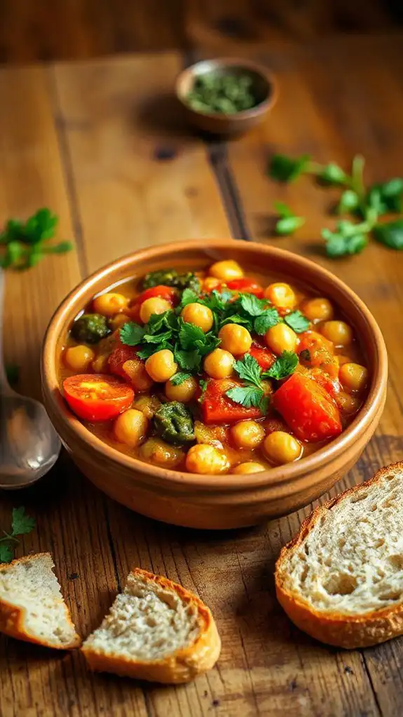 hearty moroccan chickpea stew