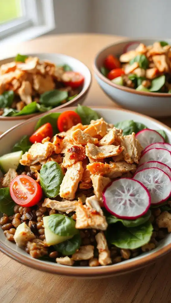hearty protein packed salad