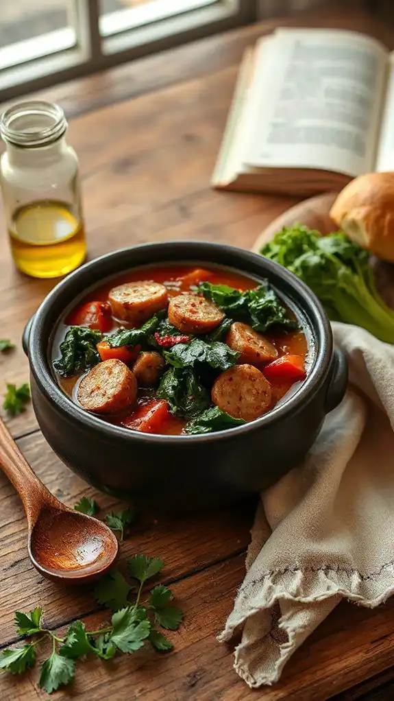 hearty sausage and kale hearty sausage and kale
