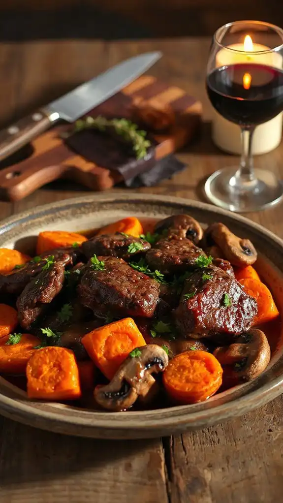hearty slow cooked stew hearty slow cooked stew