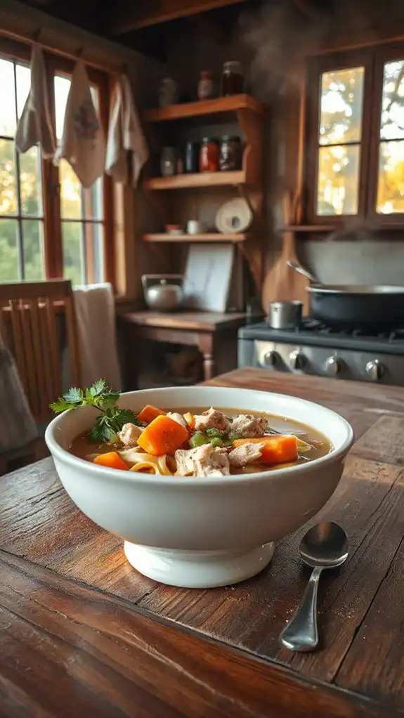 hearty soothing chicken soup