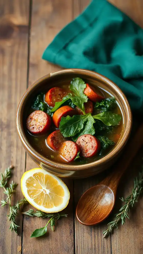 hearty soup with kale