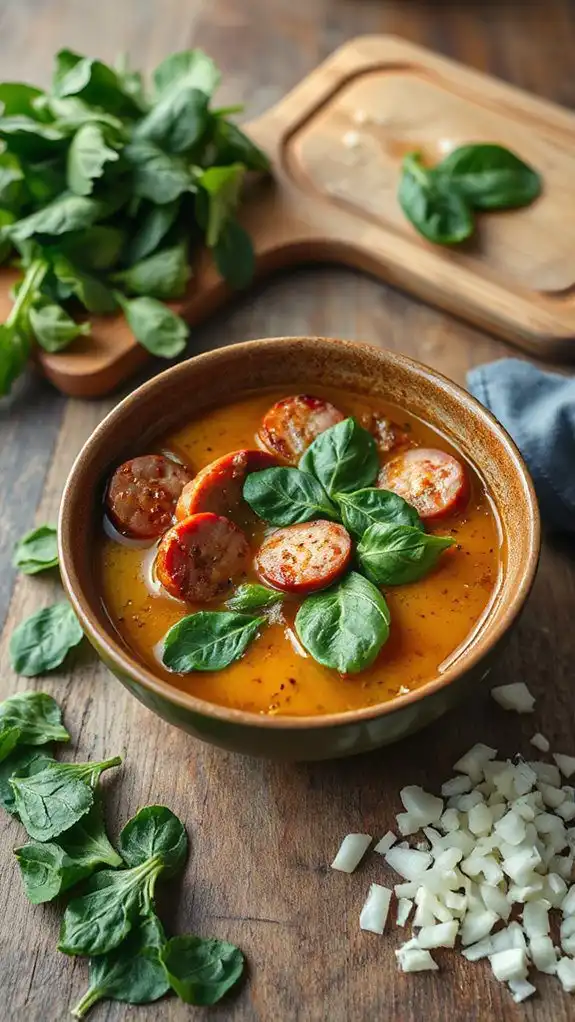 hearty spicy sausage soup