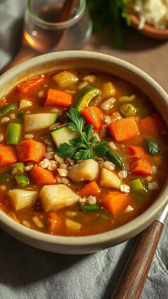 hearty vegetable barley soup