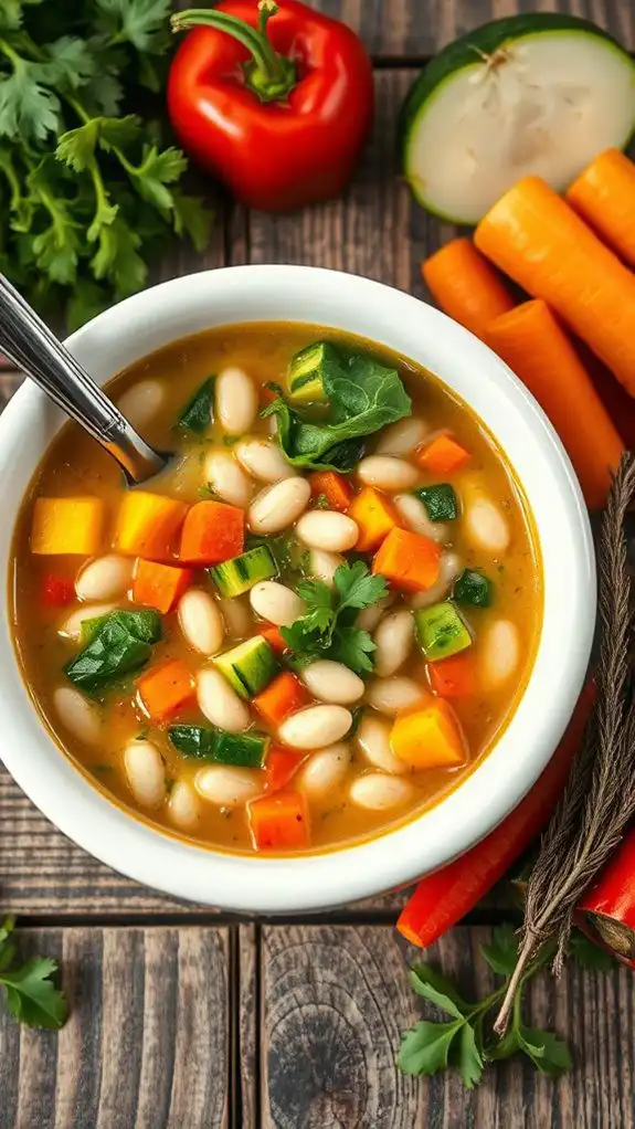hearty vegetable bean soup