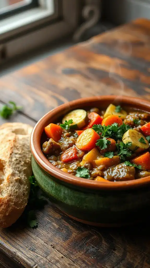 hearty vegetable lentil stew