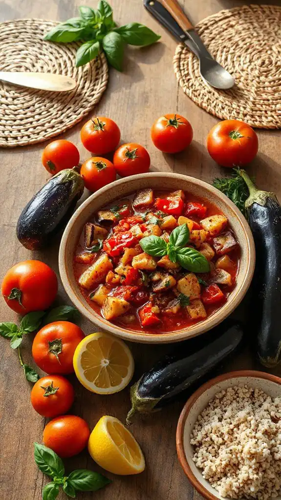 hearty vegetable stew bowl
