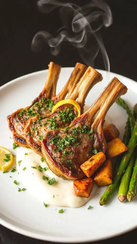 herb crusted lamb chops recipe