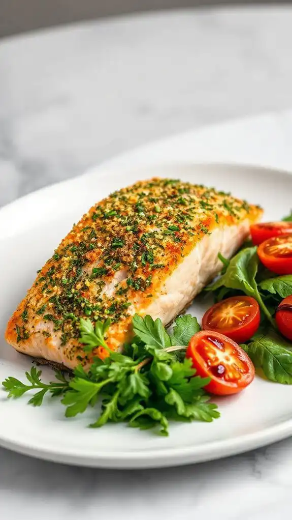 herb crusted salmon recipe