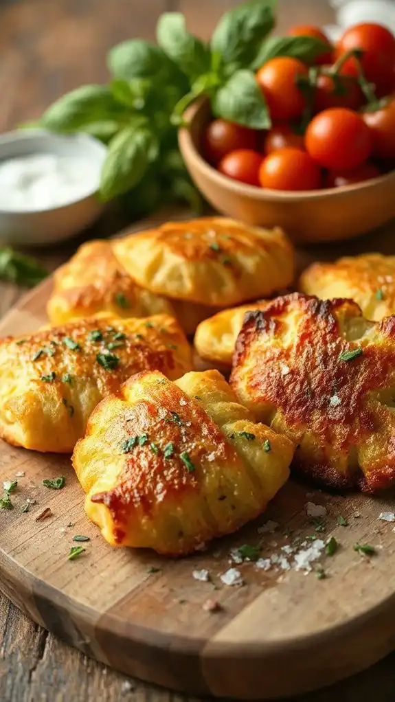 herb filled potato pockets herb filled potato pockets