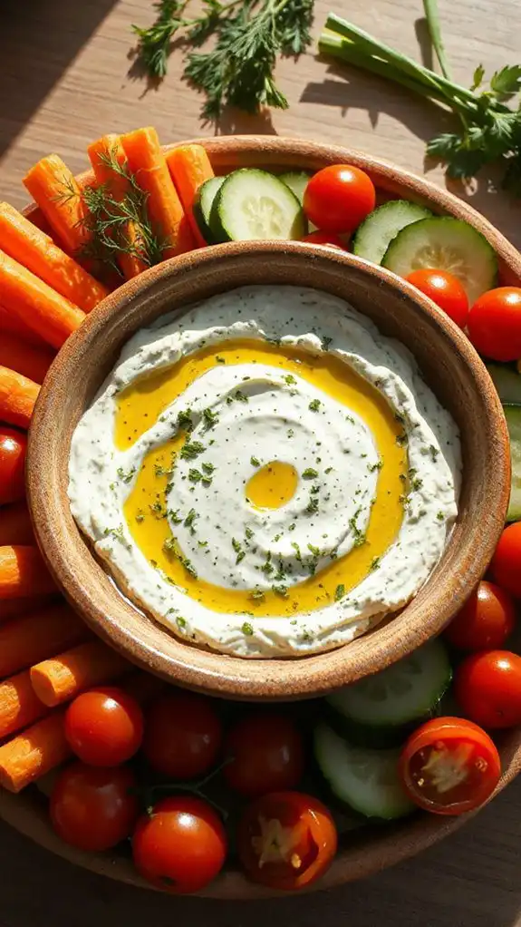 herb infused feta dip