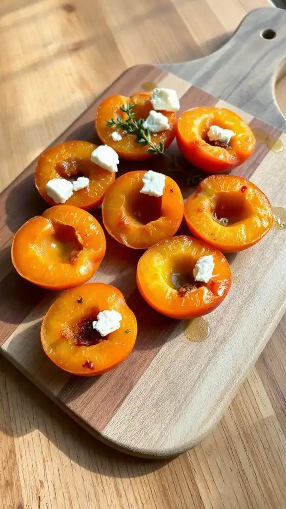 herb infused roasted apricots recipe