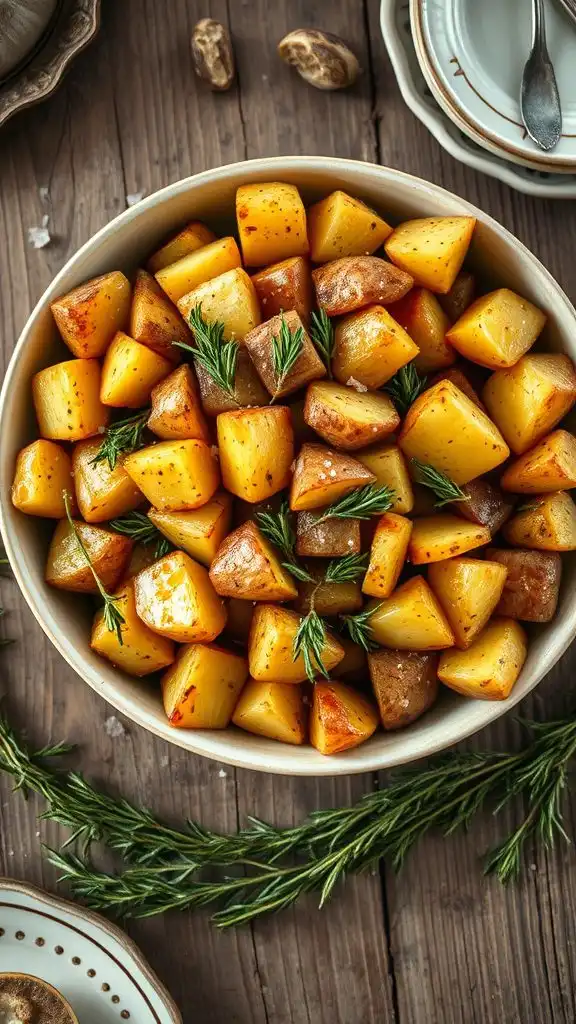 herb infused roasted potatoes herb infused roasted potatoes