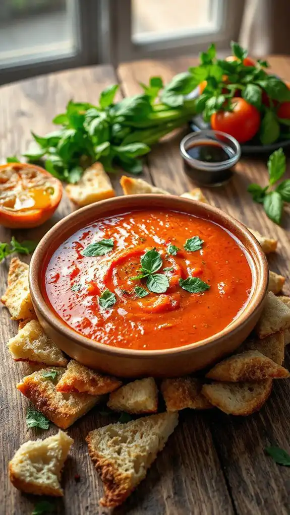herb infused tomato soup