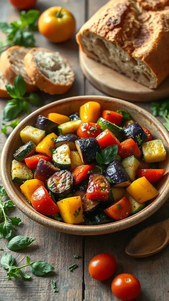 herb infused vegetable dish