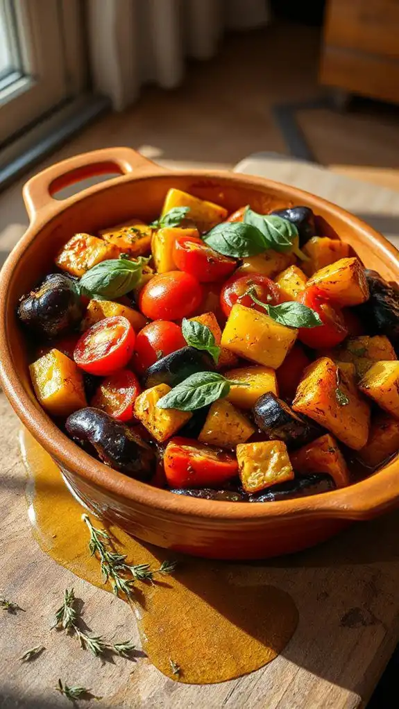 herb infused vegetable dish