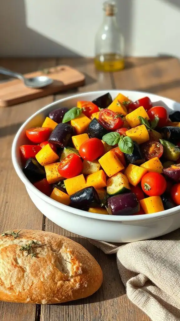 herb infused vegetable dish