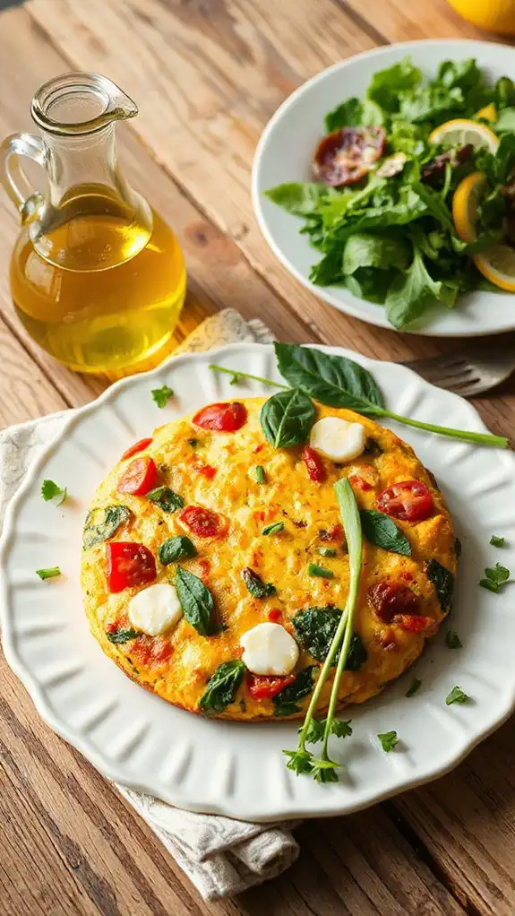 herb infused vegetable frittata herb infused vegetable frittata