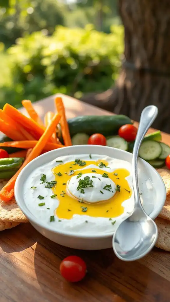 herb infused yogurt vegetable dip herb infused yogurt vegetable dip