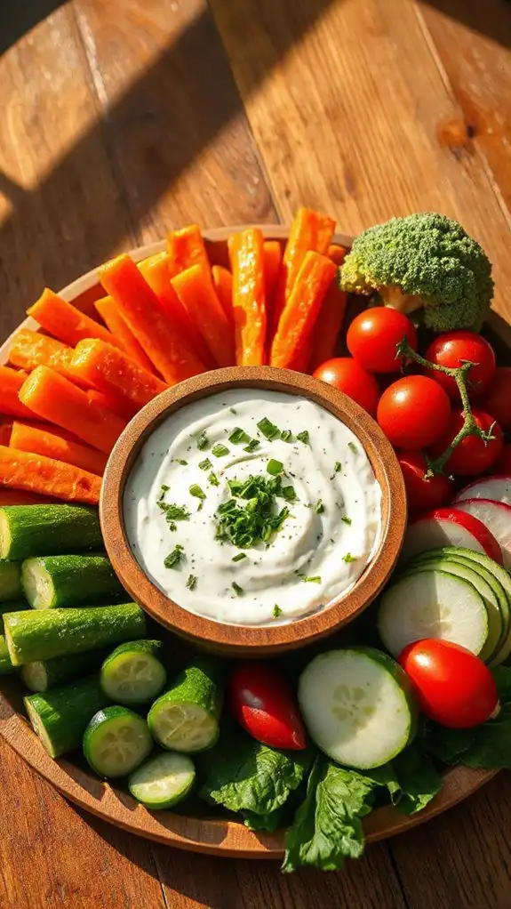 herb infused yogurt vegetable dip herb infused yogurt vegetable dip