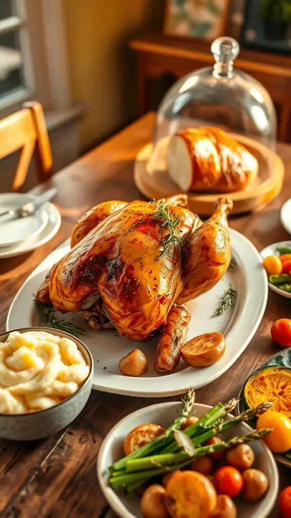 herb seasoned roasted chicken