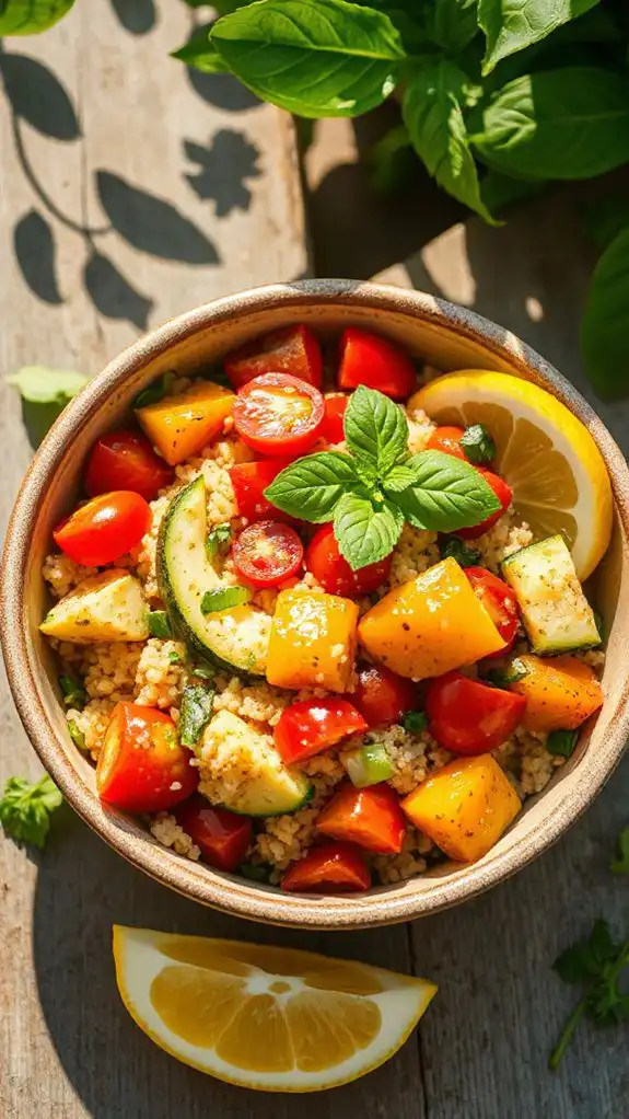 herbed couscous with peppers