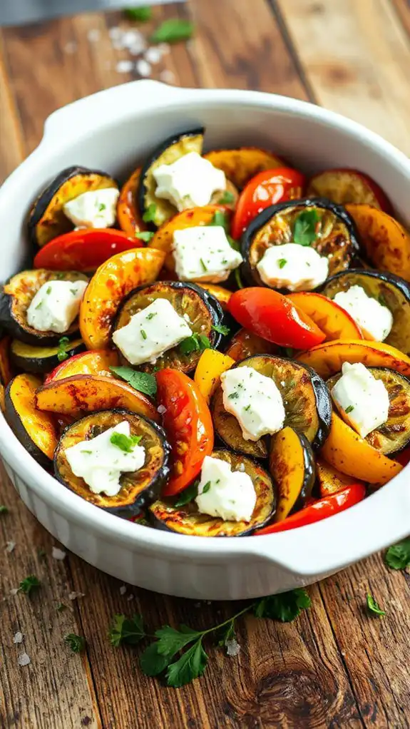 herbed goat cheese tian