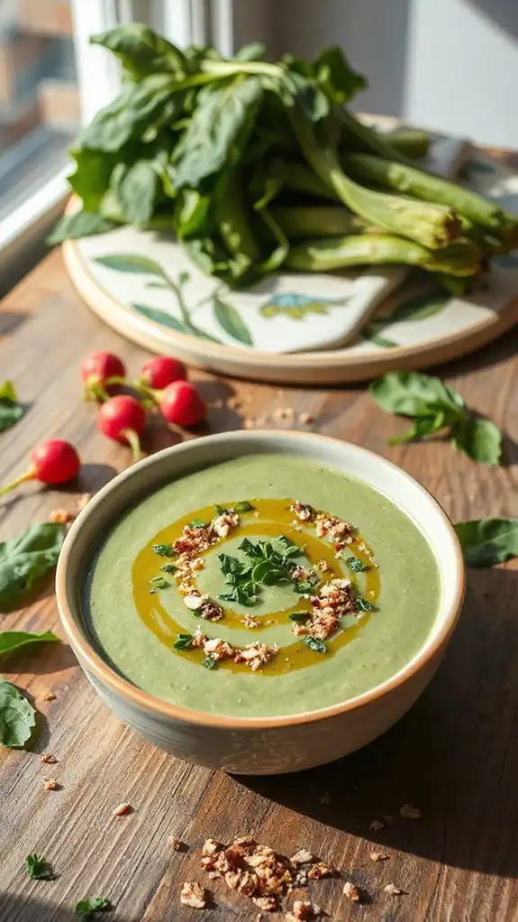 herbed quinoa spinach soup herbed quinoa spinach soup
