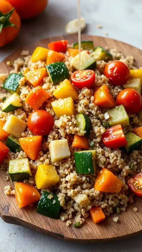 herbed quinoa with vegetables
