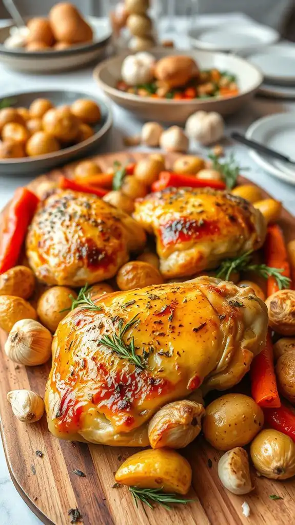 herbed roasted chicken thighs herbed roasted chicken thighs