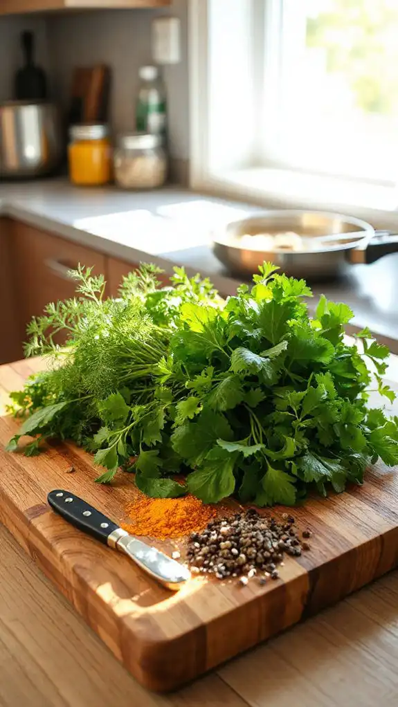 herbs and spices enhance flavor