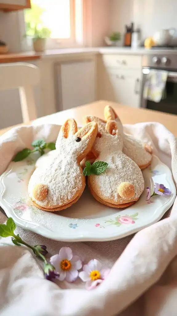 hidden cream filled bunny cookies