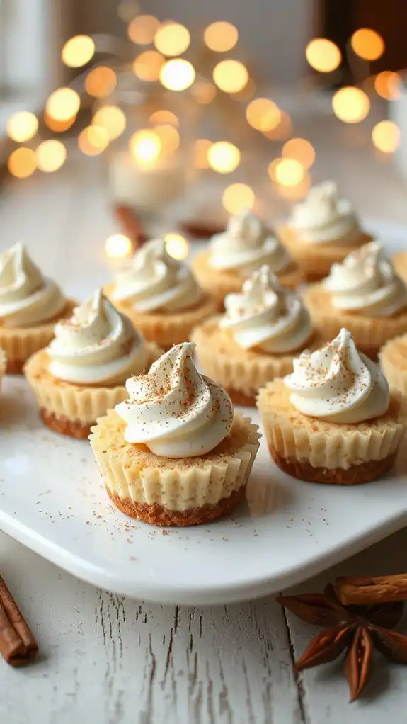 holiday dessert cheesecake bites