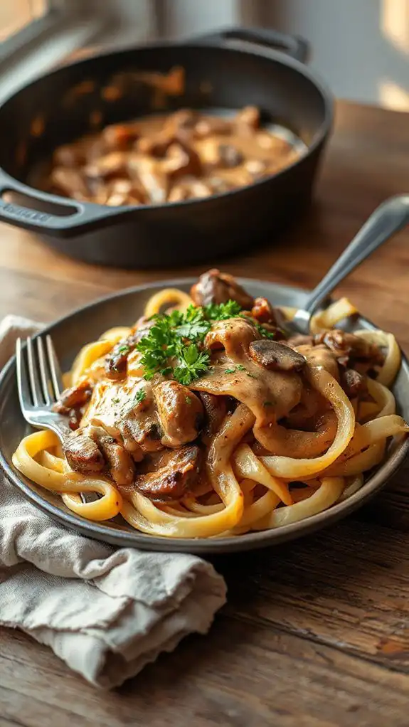 homemade beef stroganoff recipe