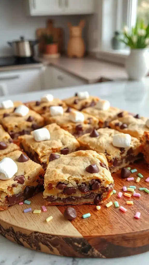 homemade chocolate chip bars