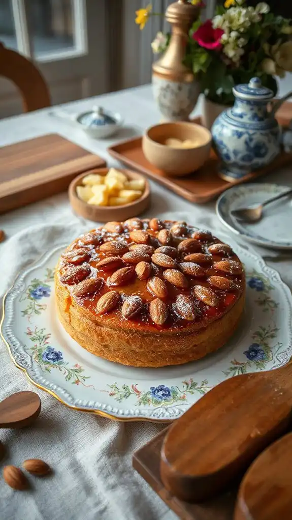honey cake with cream