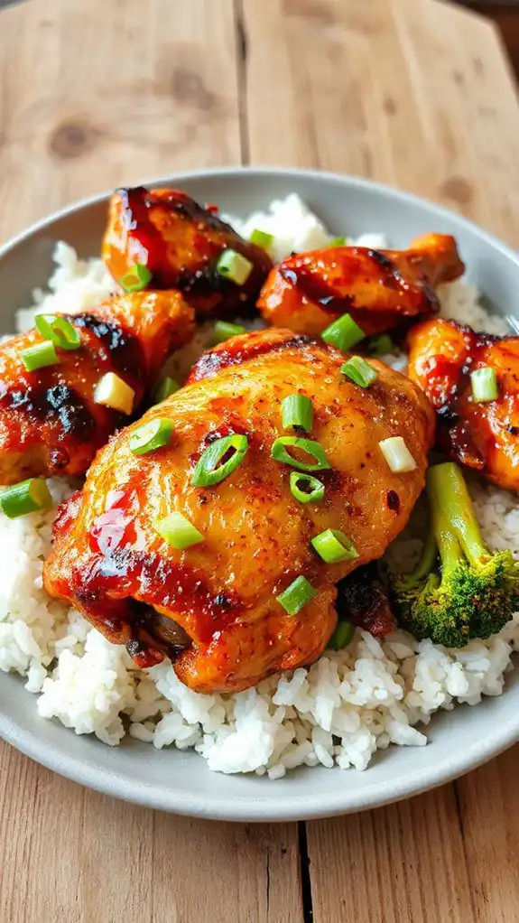 honey garlic chicken dish