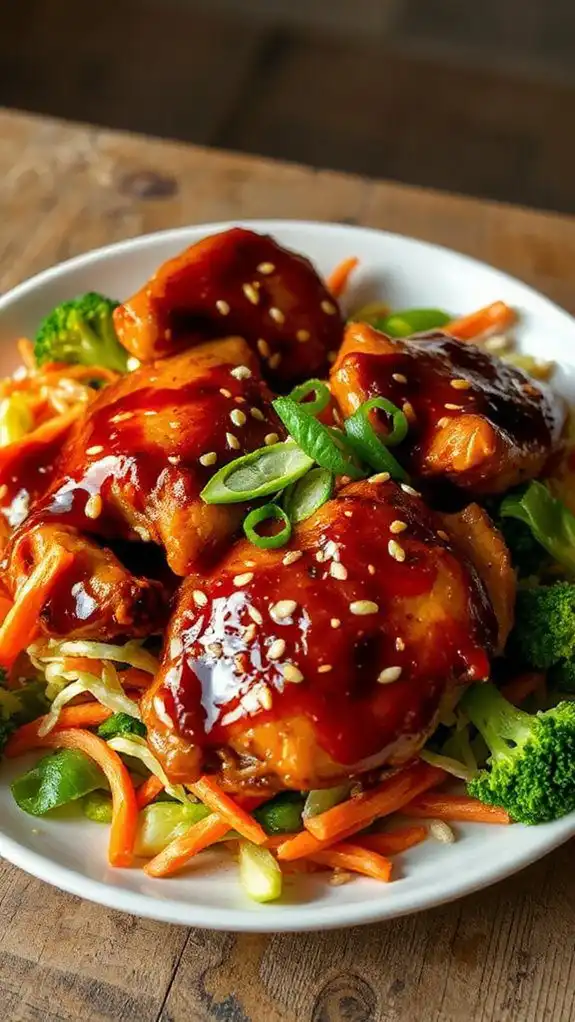 honey garlic chicken dish honey garlic chicken dish