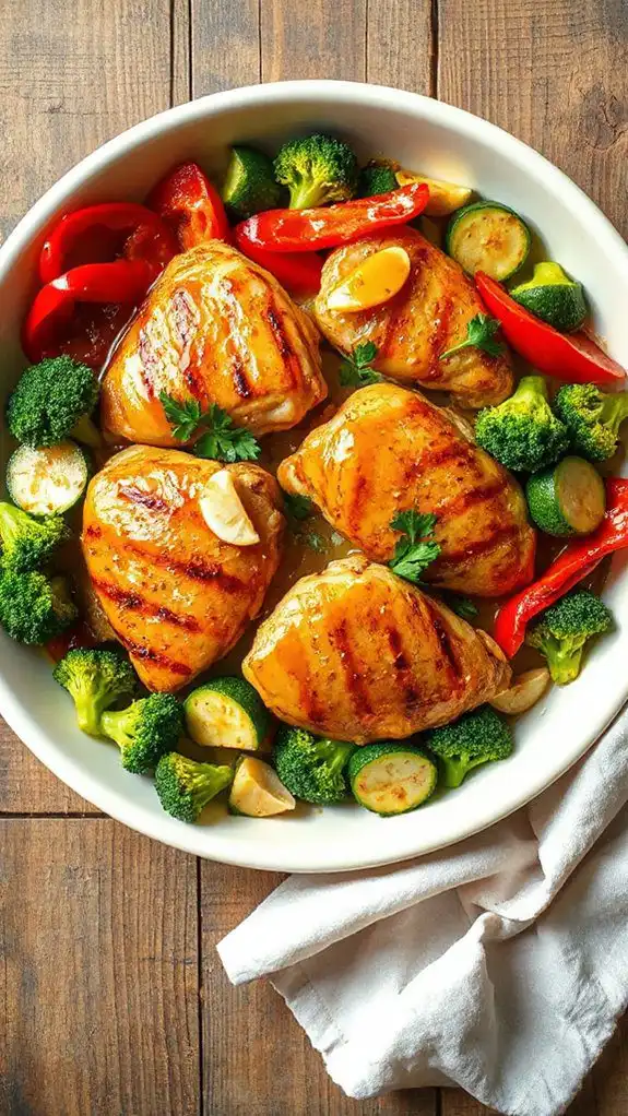 honey garlic chicken dish