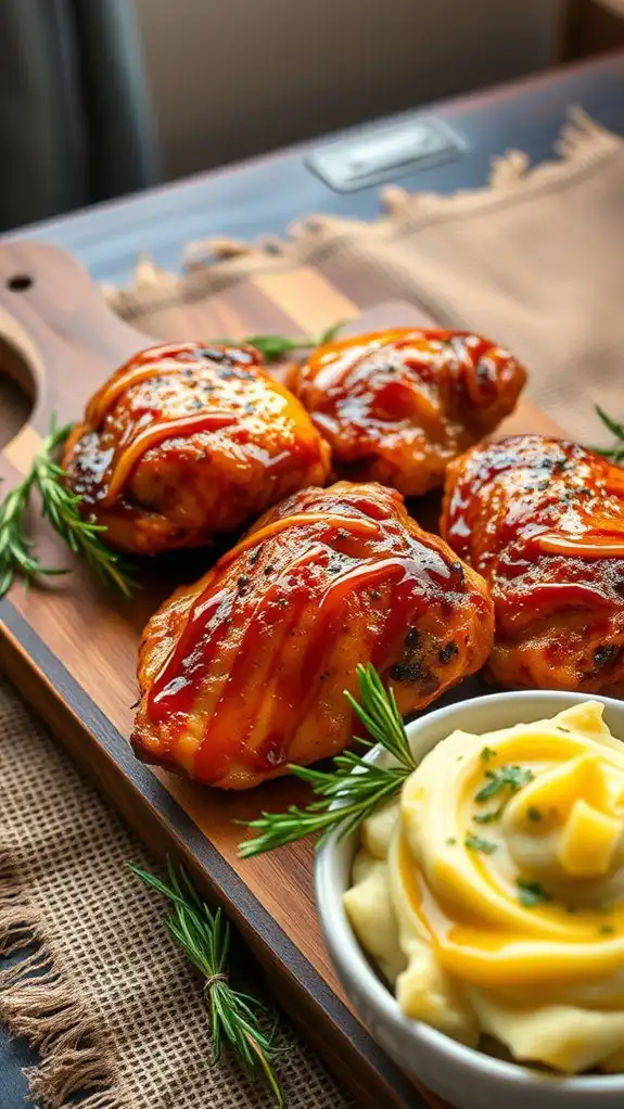 honey mustard bbq thighs