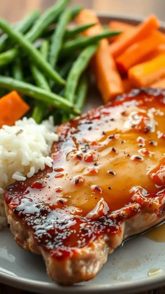 honey mustard coated pork