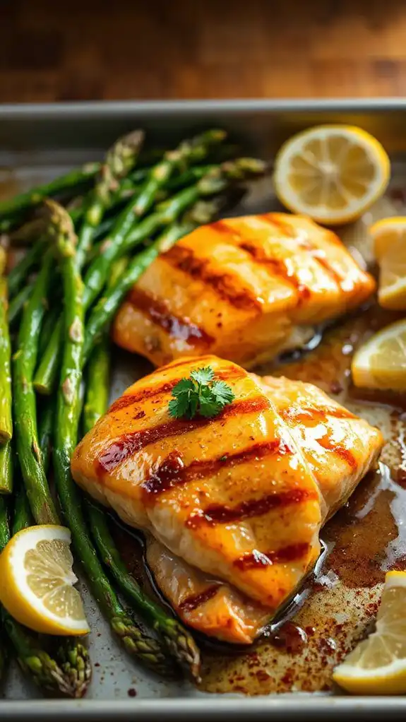 honey mustard glazed salmon