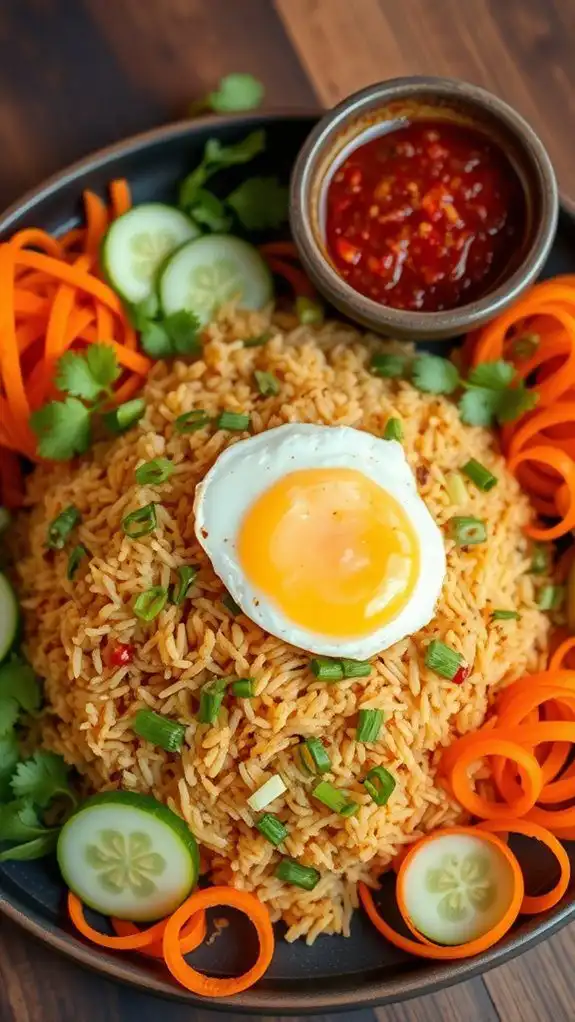 indonesian fried rice dish indonesian fried rice dish