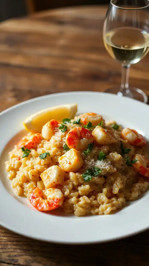 indulgent seafood risotto delight