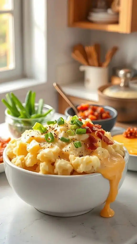 instant potatoes with toppings