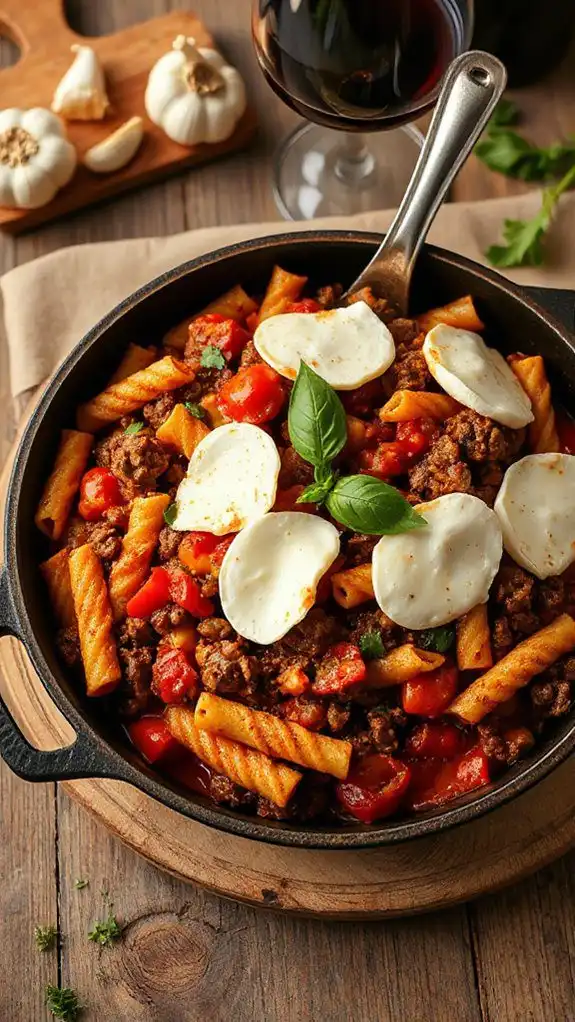 italian beef pasta dish