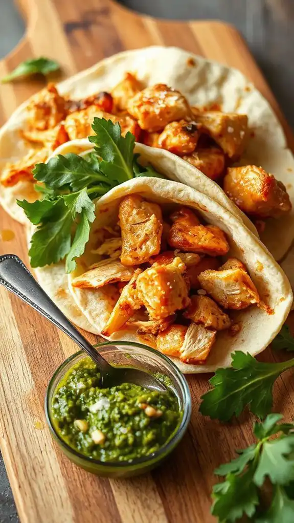 italian chicken pesto wrap
