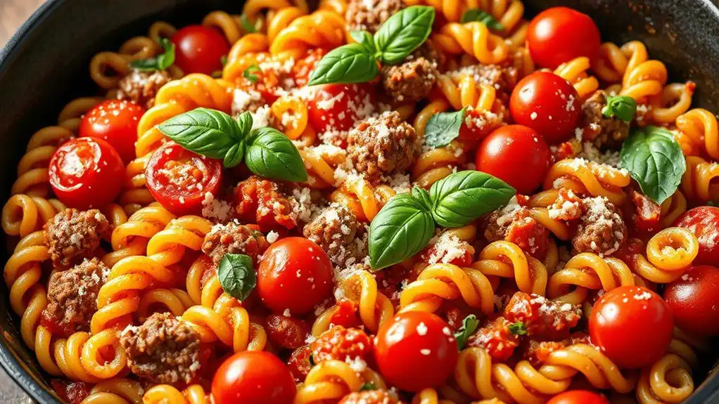 italian flavored pasta dish italian flavored pasta dish
