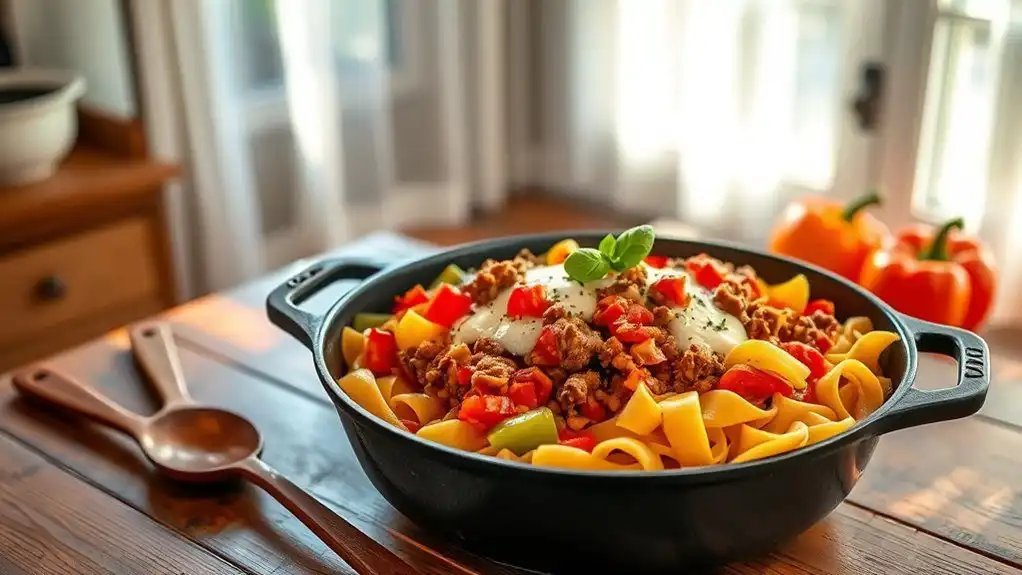 italian hamburger casserole recipe